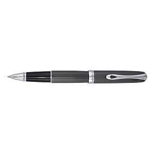 Rollerball Diplomat Excellence A Guilloche PVD Negro/Cromo