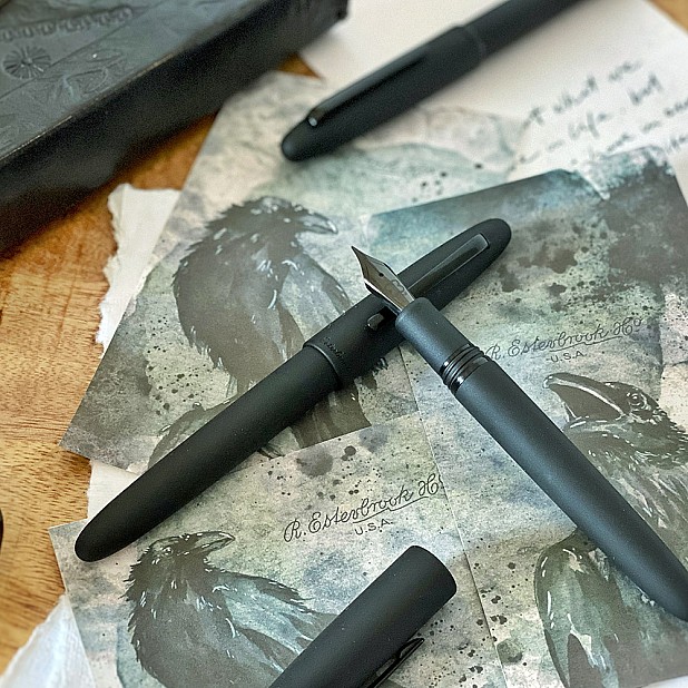 Esterbrook Estie Standard Corbeau Noir Mat RT Piston Stylo Plume
