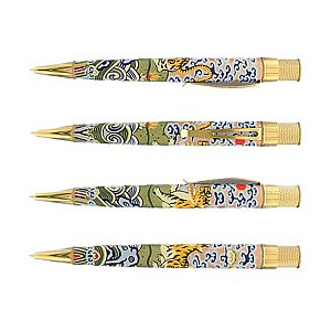 Retro 51 Tornado Metropolitan Museum Of Arts Chinese Tiger Rank Badge Rollerball / Ballpoint