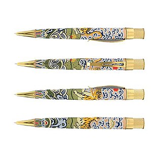 Retro 51 Tornado Metropolitan Museum Of Arts Chinese Tiger Rank Badge Rollerball / Balpen