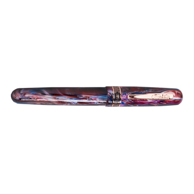 Caneta de tinta permanente Conklin 1898 Misto Purple GT