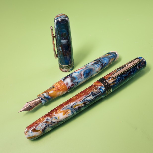 Caneta de tinta permanente Conklin 1898 Misto Purple GT