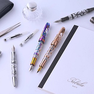Pluma estilográfica Laban Skeleton Gunmetal
