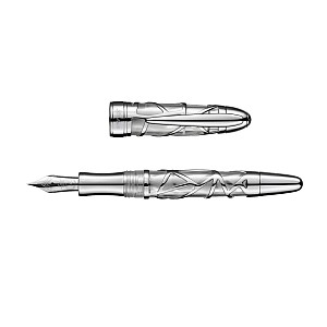 Laban Skeleton Silver Fountain pen