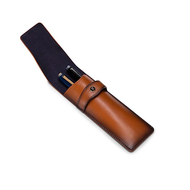 Estuche para bolígrafo Lapis Bard Classic Marrón (Doble)