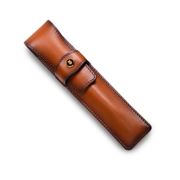 Klasyczne brązowe etui na długopisy Lapis Bard (pojedyncze)