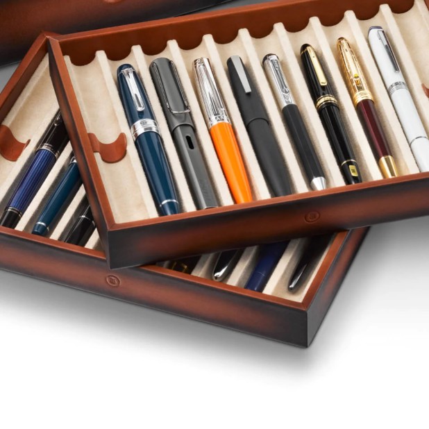 Etui na długopisy Lapis Bard Hemingway Cognac (20 długopisów)