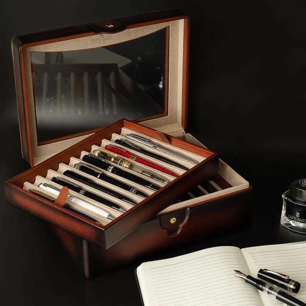 Etui na długopisy Lapis Bard Hemingway Cognac (20 długopisów)