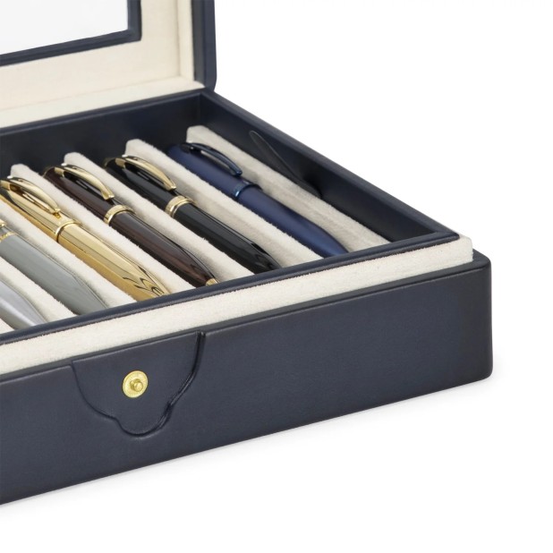 Lapis Bard Hemingway Navy Blue Pen Case (10 pens)