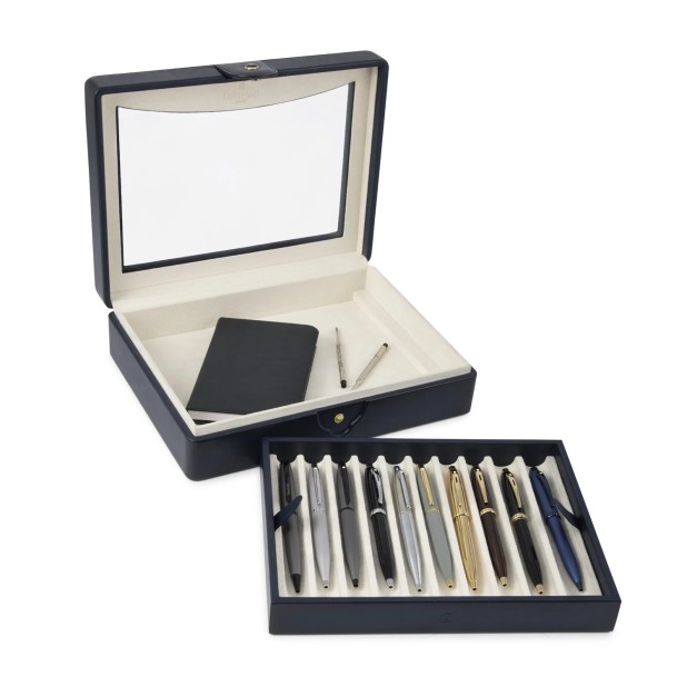Lapis Bard Hemingway Navy Blue Pen Case (10 pens)