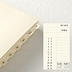 Diário de papel Midori MD A5 Códigos 1D/1P Bloco de notas com grelha de pontos