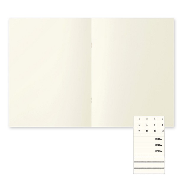 Midori MD Papier A4 Blanco Notitieboek Licht (3-pak)