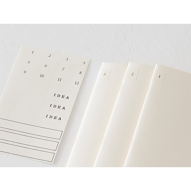 Midori MD Papier A4 Blanco Notitieboek Licht (3-pak)