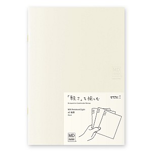 Midori MD Paper A5 Blank Notebook Light (3-pack)