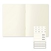 Midori MD Papier A5 Blanko Notizbuch Light (3er-Pack)