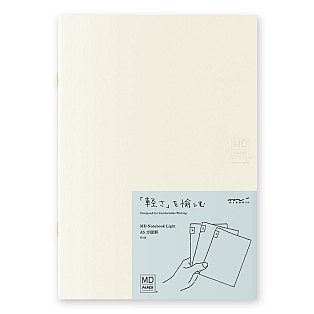 Midori MD Paper A5 Grid Notebook Light (3-pack)