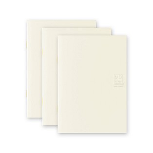 Midori MD Paper A6 Cuaderno en blanco Light (paquete de 3)