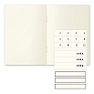 Midori MD Papier A6 Blanko Notizbuch Light (3er-Pack)