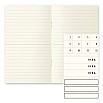 Midori MD Papier B6 liniertes Notizbuch Light (3er-Pack)