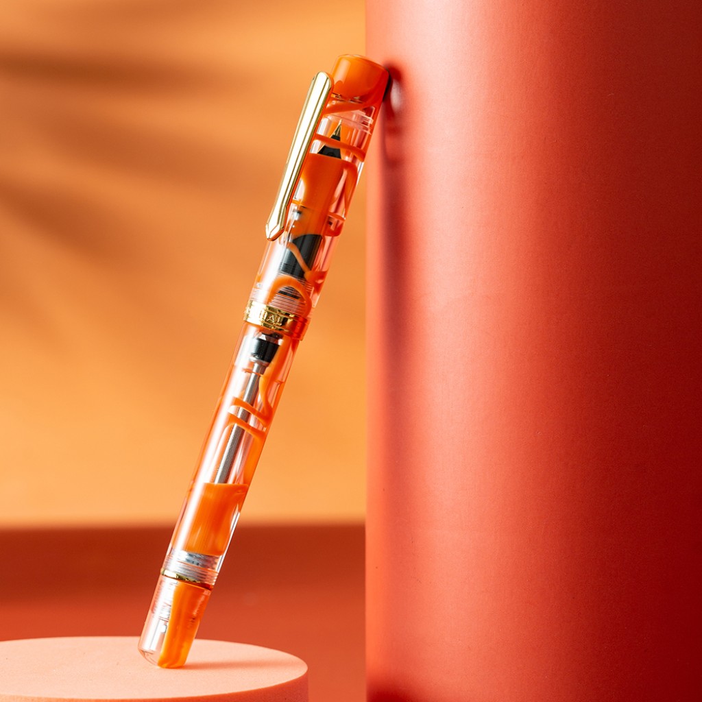 Nahvalur Original Plus Garibaldi Orange GT Fountain Pen - 2024962698