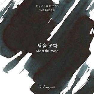 Tintas Wearingeul Literatura coreana Shoot the Moon de Yun Dong Ju Frasco de tinta de 30 ml