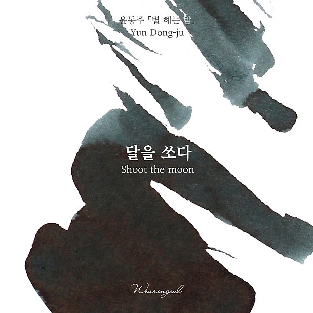 Wearingeul Inks Koreanische Literatur Shoot the Moon von Yun Dong Ju 30ml Tintenflasche