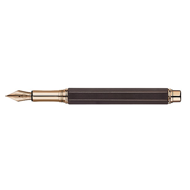 Caneta de tinta permanente Caran d'Ache Varius Ebony Rose Gold