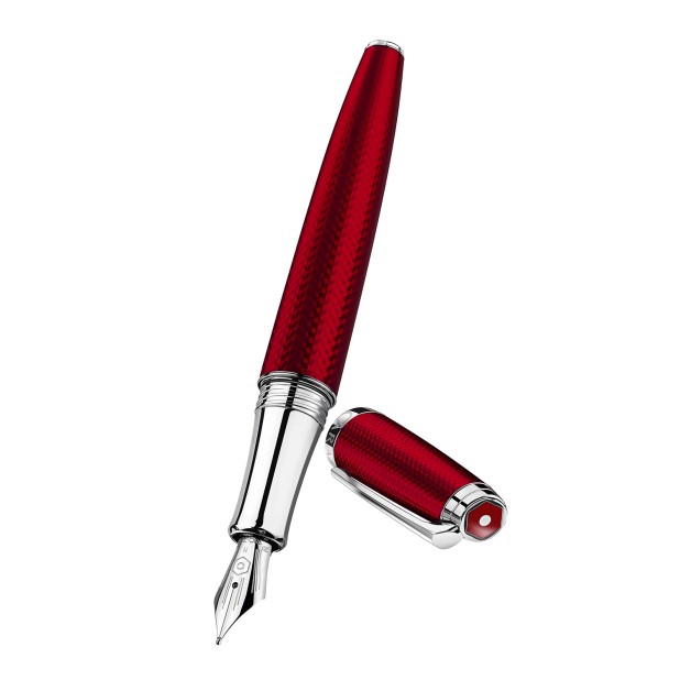 Caneta de tinta permanente Caran d'Ache Léman Rouge Carmin