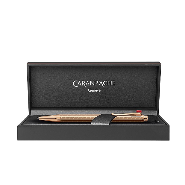 Esferográfica Caran d'Ache Ecridor Chevron Rose Gold