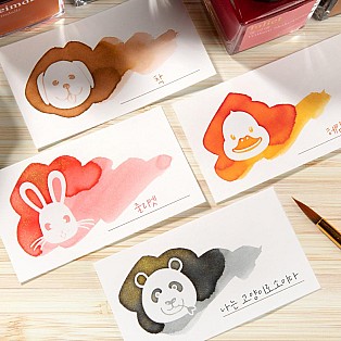 Wearingeul Impression Ink Color Chart White Panda Swatch Card