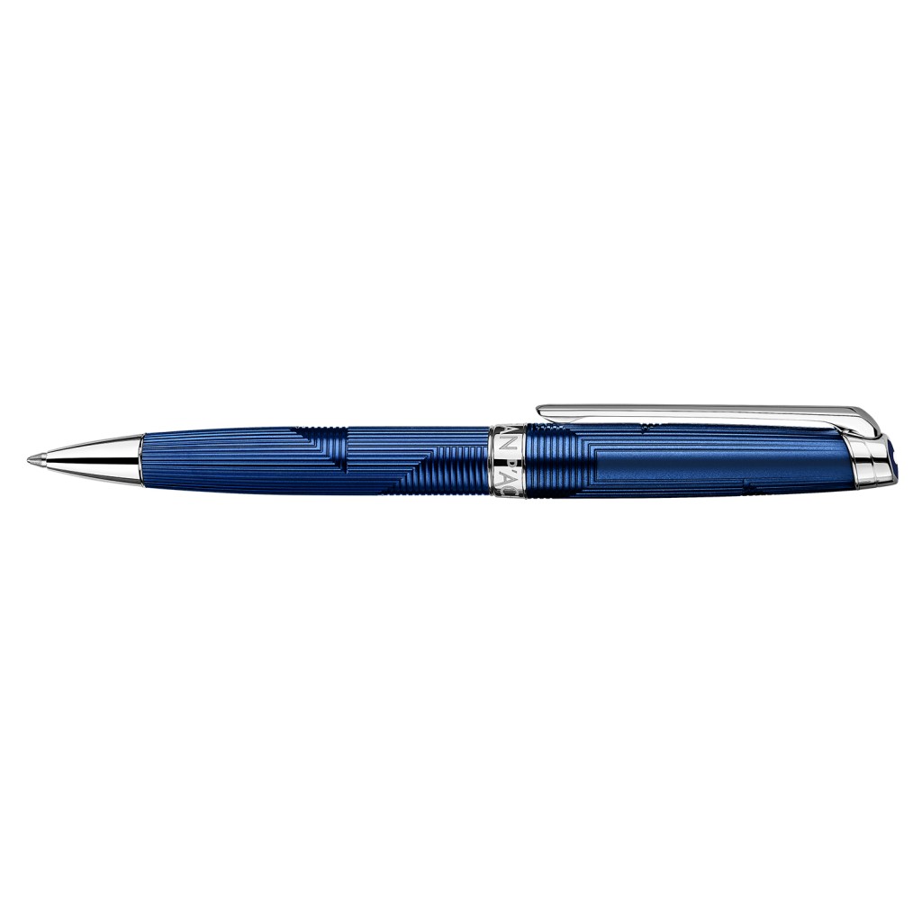 Caran D'Ache Léman Tintenroller Bleu Marin – Feine Mine (F), 141 Mm, 38 G, Schweizer Qualität