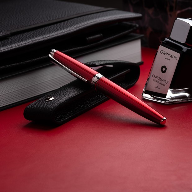 Caran d'Ache Léman Rouge Carmin Rollerball