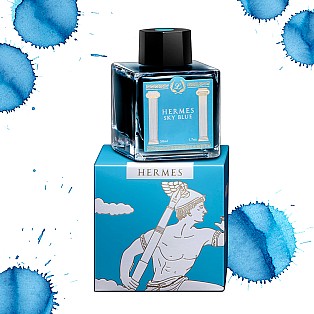 Laban Greek Mythology II Hermes Sky Blue Ink - 50ml Ink Bottle