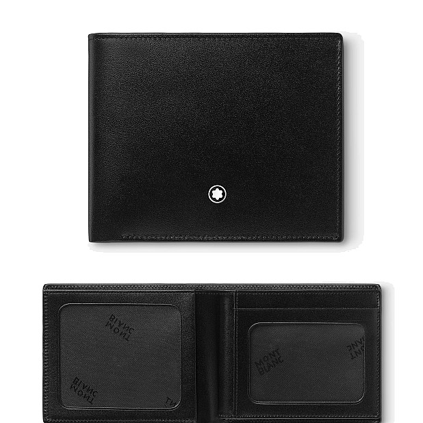 Montblanc Meisterstück avec 2 poches de vue Portefeuille (6 cartes de crédit)