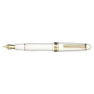 Caneta de tinta permanente Sailor 1911L White GT