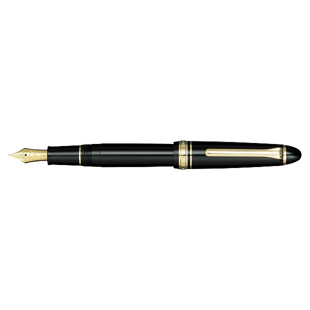 Caneta de tinta permanente Sailor 1911S Black GT