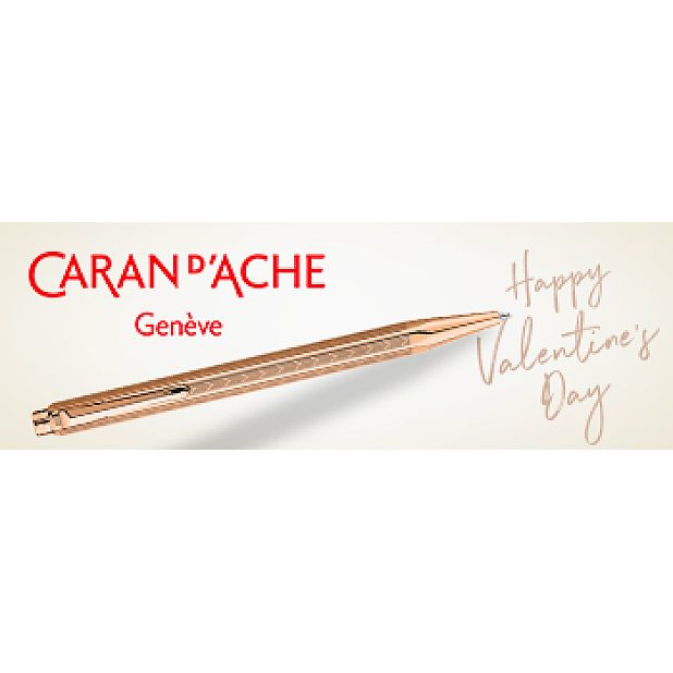 Esferográfica Caran d'Ache Ecridor Chevron Rose Gold