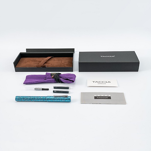 Taccia Granite Stone Blue Fountain pen