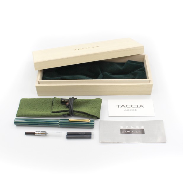 Taccia Kaku-Tate Ryu-ryoku Stylo plume vert
