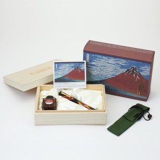 Caneta de tinta permanente Taccia Ukiyo-e vermelha Caneta de tinta permanente Taccia Ukiyo-e vermelha