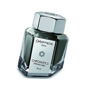 Atrament Caran d'Ache Chromatics Infinite Grey - Butelka z atramentem 50 ml