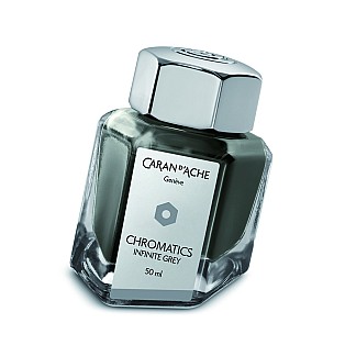 Caran d'Ache Chromatics Infinite Grey bläck - 50 ml bläckflaska