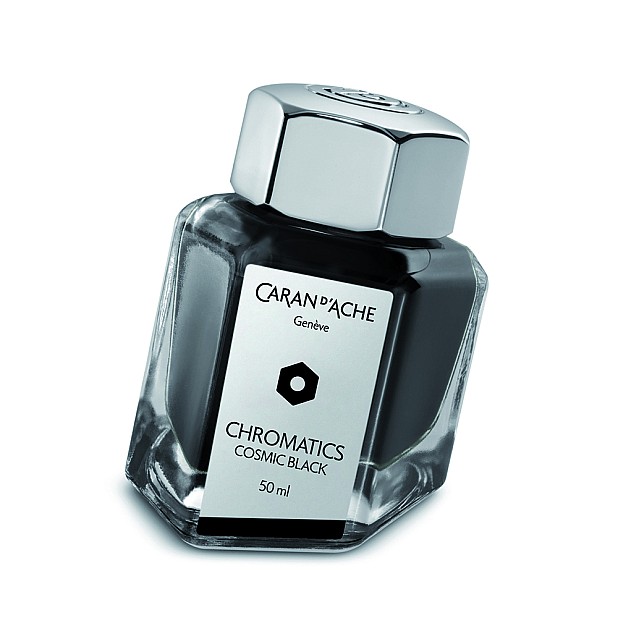 Caran d'Ache Chromatics Cosmic Black Ink - 50ml Ink Bottle