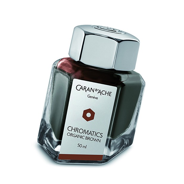 Caran d'Ache Chromatics Bio Tinte braun - 50ml Tintenflasche