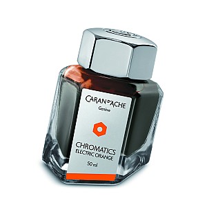 Atrament Caran d'Ache Chromatics Electric Orange - butelka z atramentem 50 ml