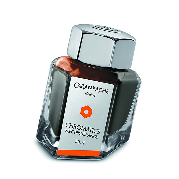 Caran d'Ache Chromatics Electric Orange Tinte - 50ml Tintenflasche