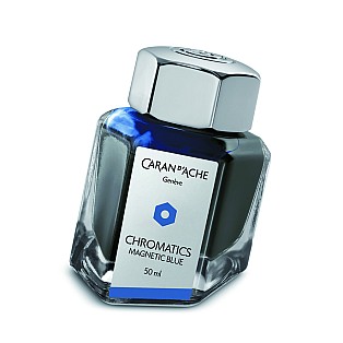 Caran d'Ache Chromatics Magnetic Blue Ink - Bouteille d'encre 50ml