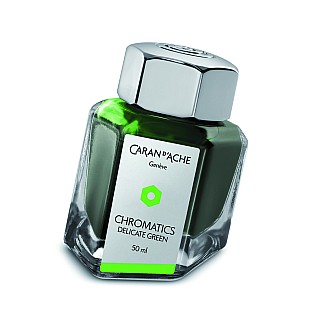Caran d'Ache Chromatics Encre verte délicate - Bouteille d'encre 50ml