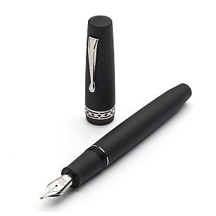 Caneta de tinta permanente Radius Settimo Nero Essenza Opaco ST