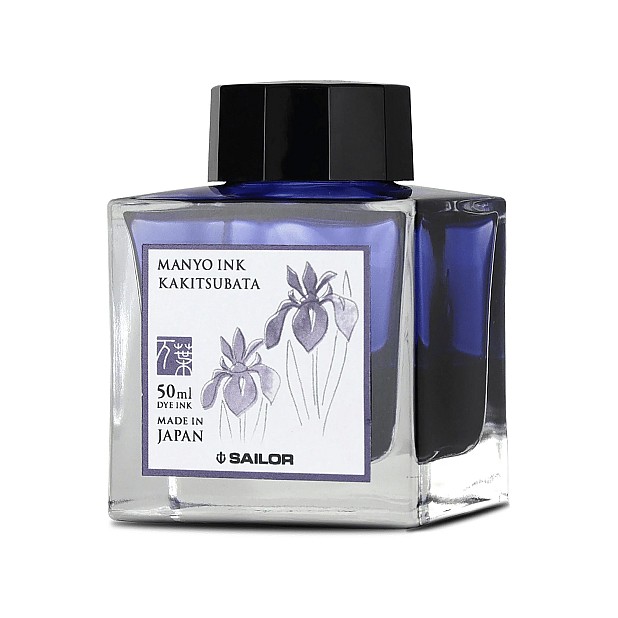 Tinta Sailor Manyo Kakitsubata - Botella de tinta de 50 ml